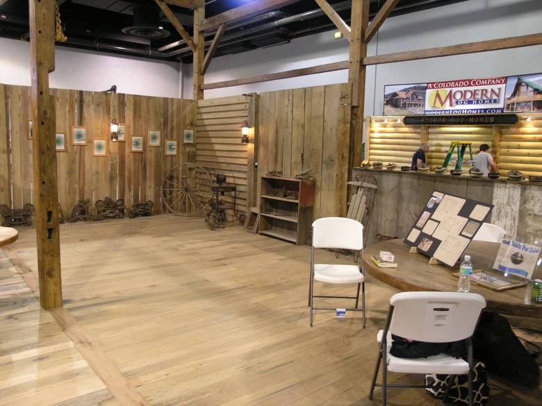 Denver Log and Timbe Frame Show / Trestlewoods "Barn Frame Booth"